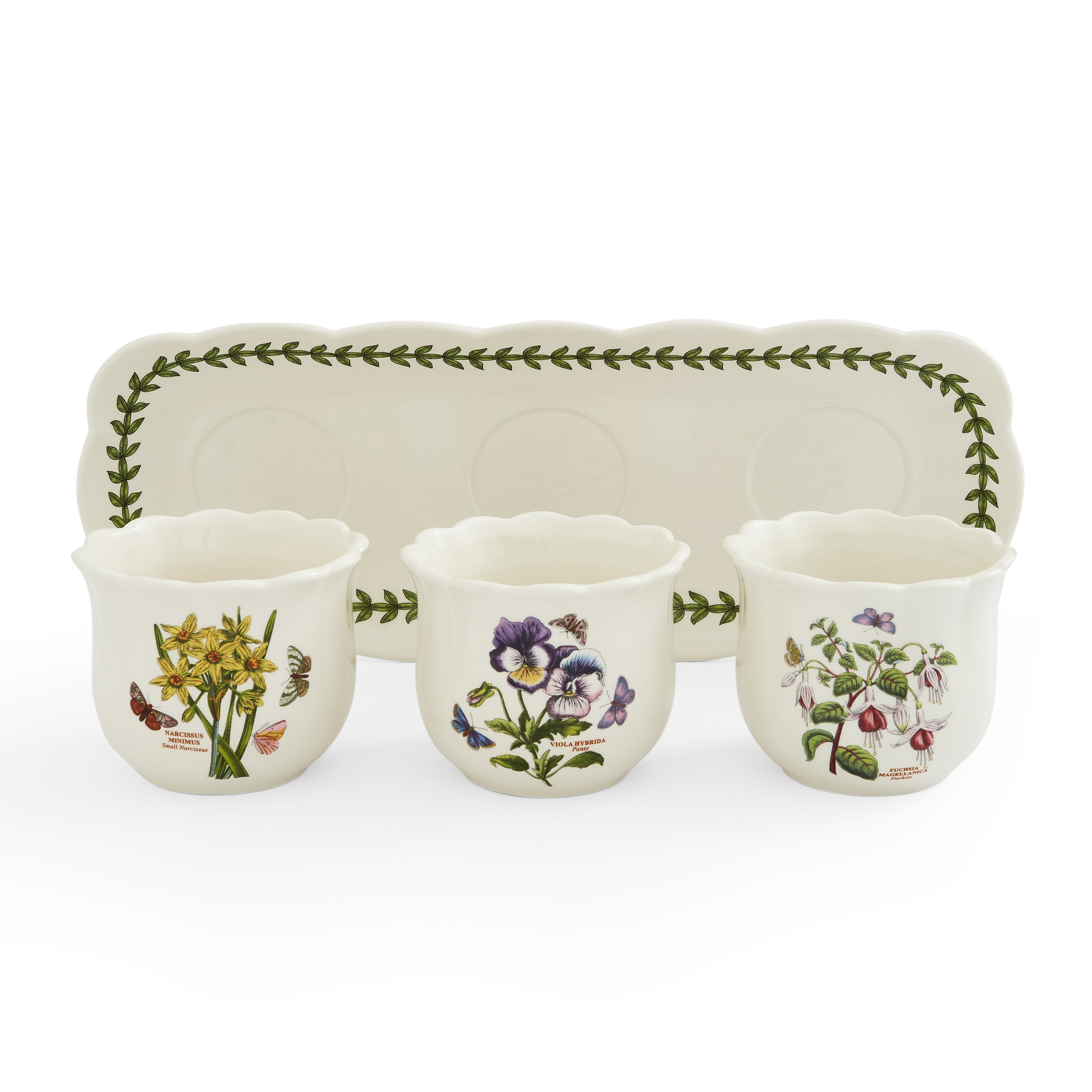 Botanic Garden Bouquet 4 Piece Herb Pot Set image number null